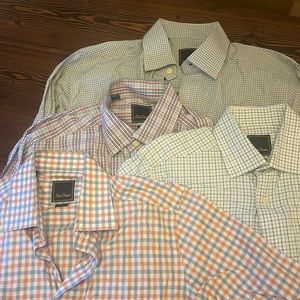 Set of four David Donahue men’s shirts size 15-16